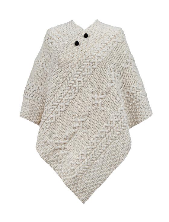 aran cashmere Jackson Clan Aran Poncho