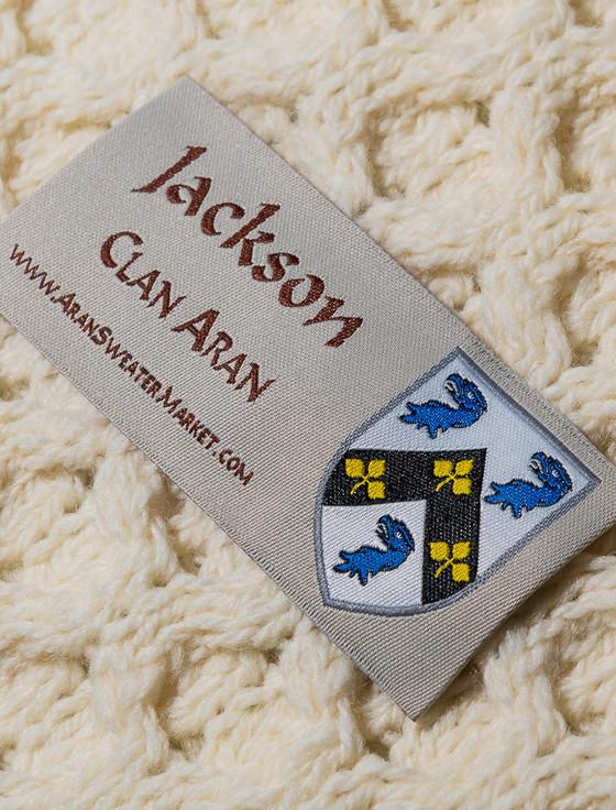 Aran Cashmere Jackson Clan Aran Throw