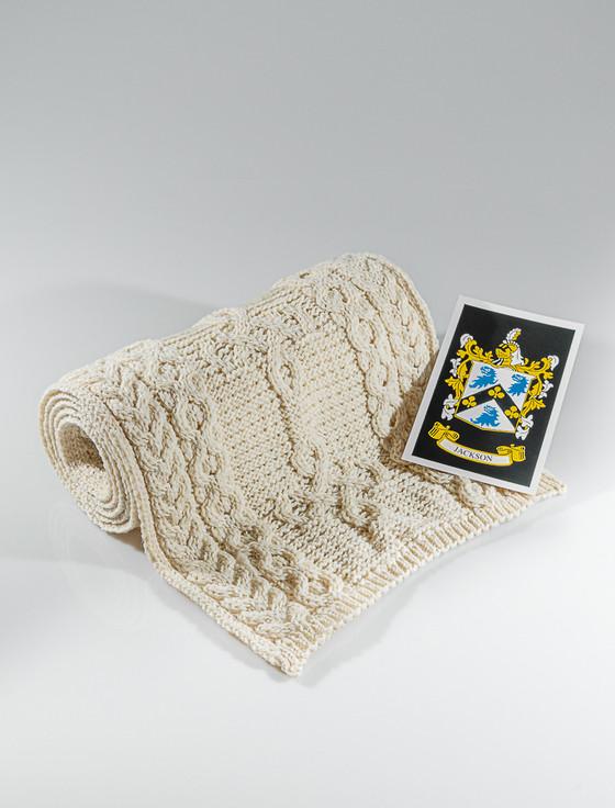 aran cashmere Jackson Clan Scarf