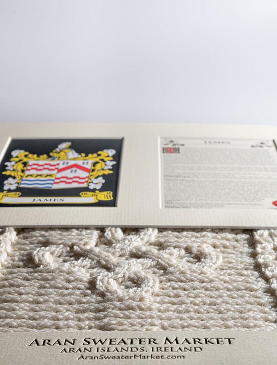 Aran Cashmere James Clan Aran & History Display