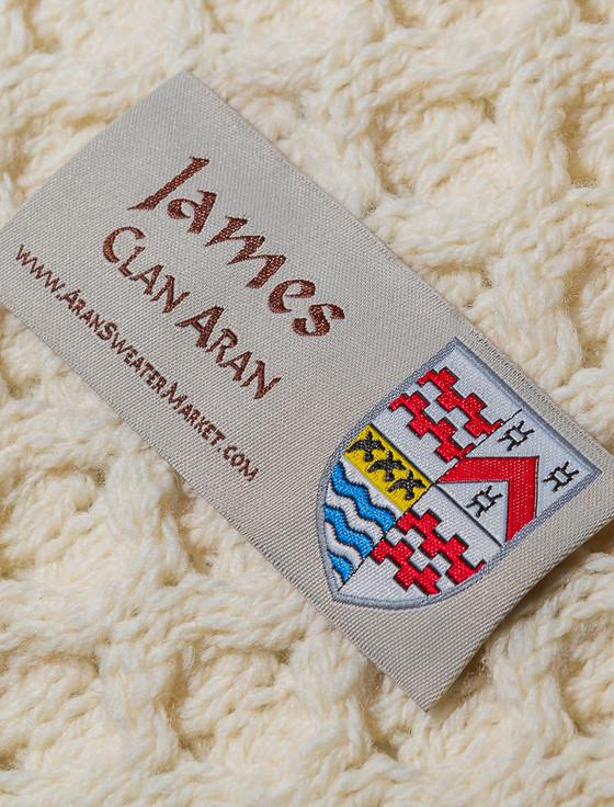Aran Cashmere James Clan Aran Throw
