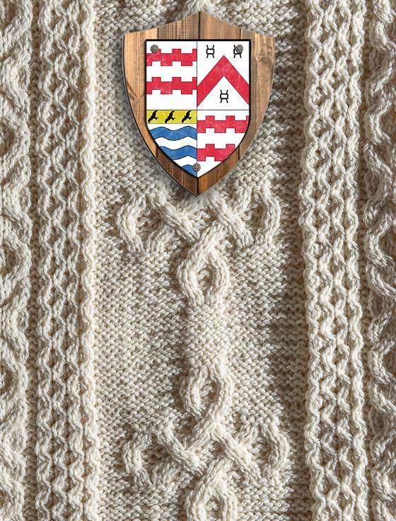 aran cashmere James Clan Aran Throw