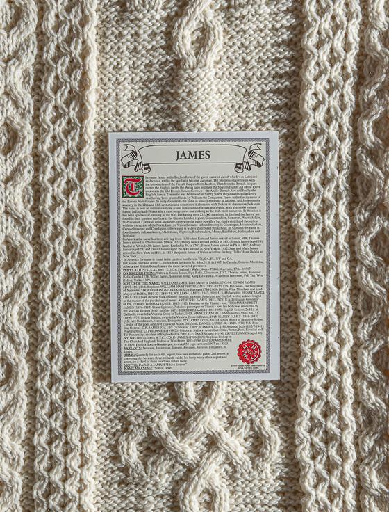 Aran Cashmere James Clan Scarf