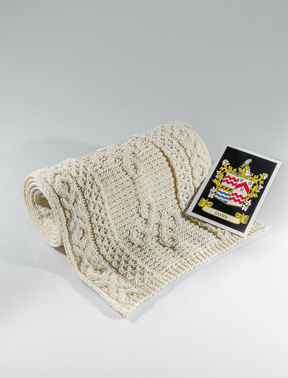 aran cashmere James Clan Scarf