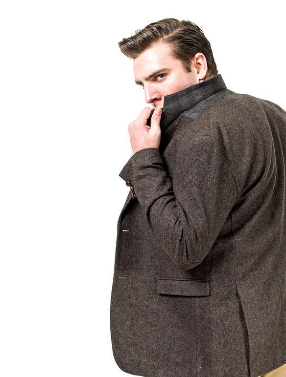 Aran Cashmere James Stephens Brown Poets Jacket