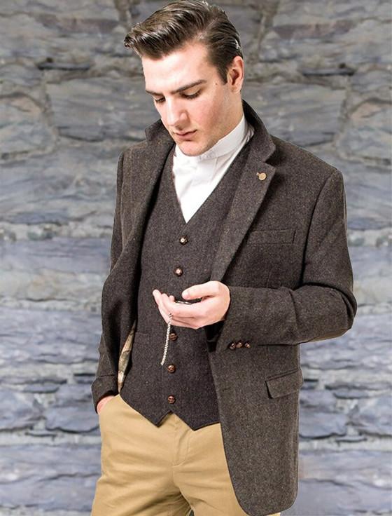 aran cashmere James Stephens Brown Poets Jacket