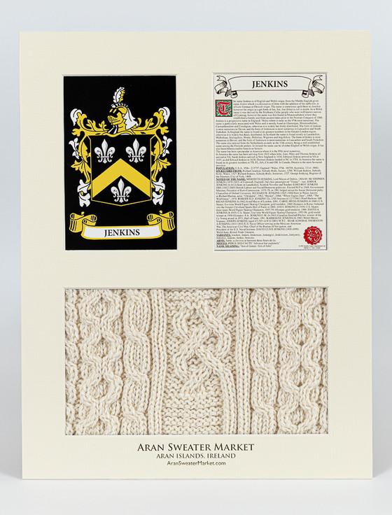 Aran Cashmere Jenkins Clan Aran & History Display