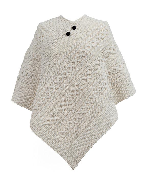 aran cashmere Jenkins Clan Aran Poncho