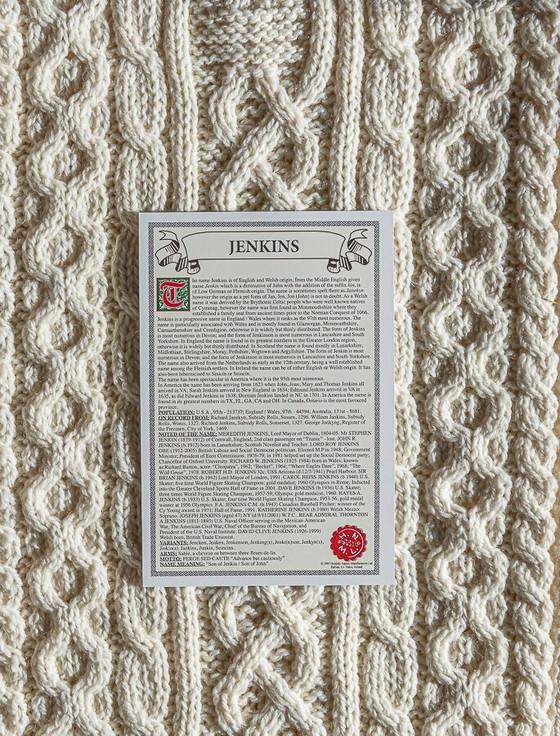 Aran Cashmere Jenkins Clan Scarf