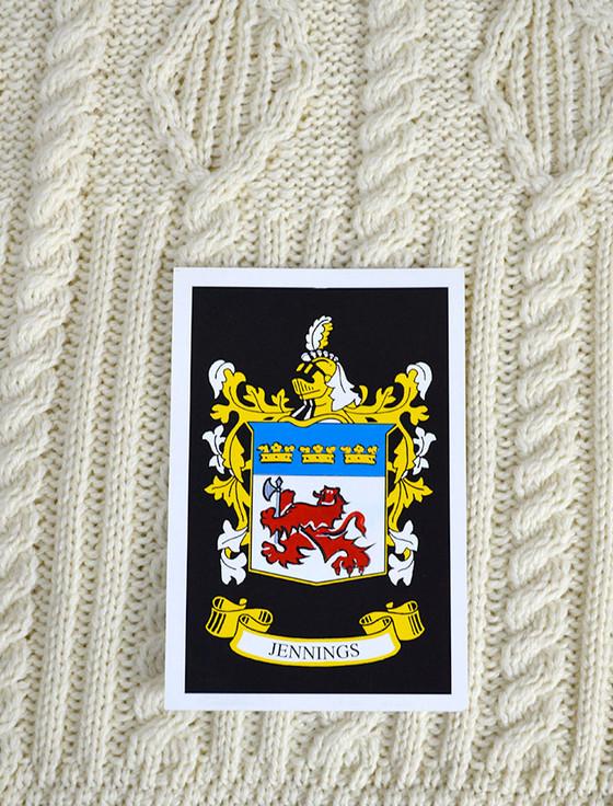 aran cashmere Jennings Clan Aran Throw