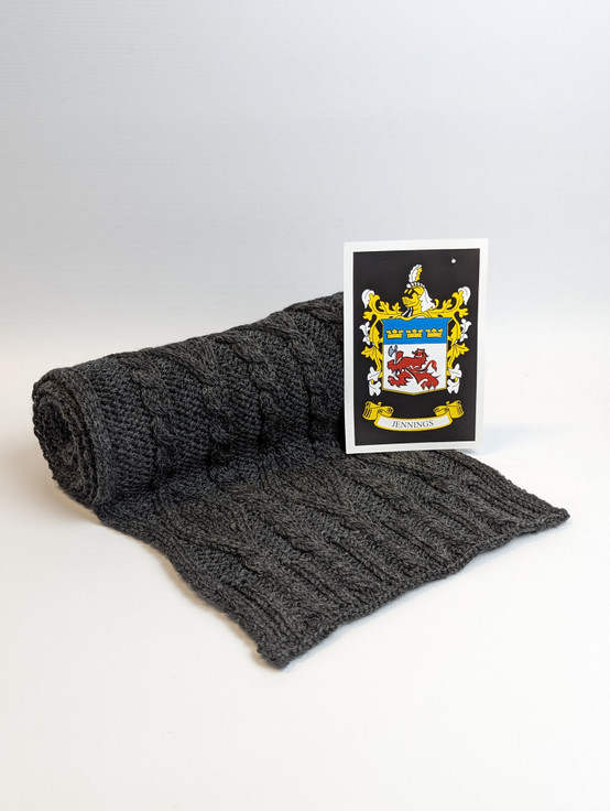 Aran Cashmere Jennings Clan Scarf