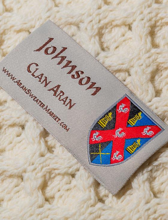 Aran Cashmere Johnson Clan Aran Throw