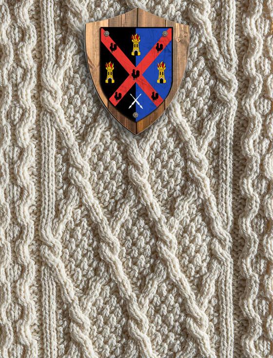 aran cashmere Johnson Clan Aran Throw