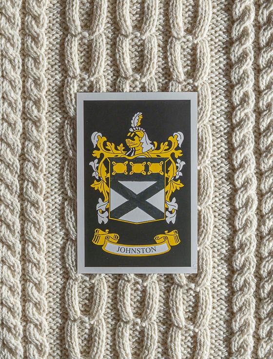 Aran Cashmere Johnston Clan Scarf