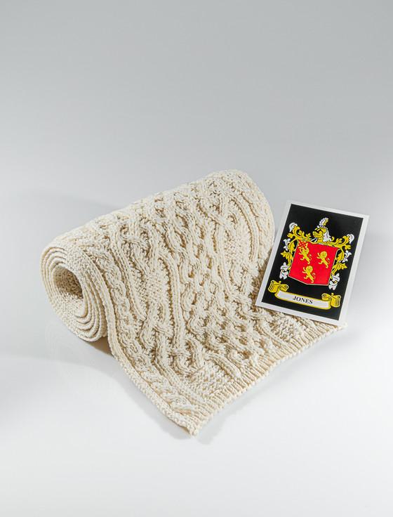 aran cashmere Jones Clan Scarf