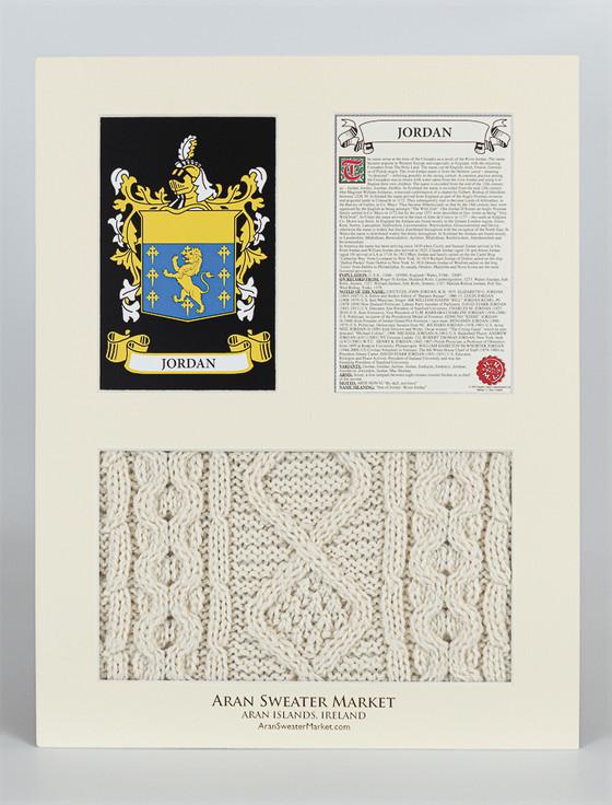 Aran Cashmere Jordan Clan Aran & History Display