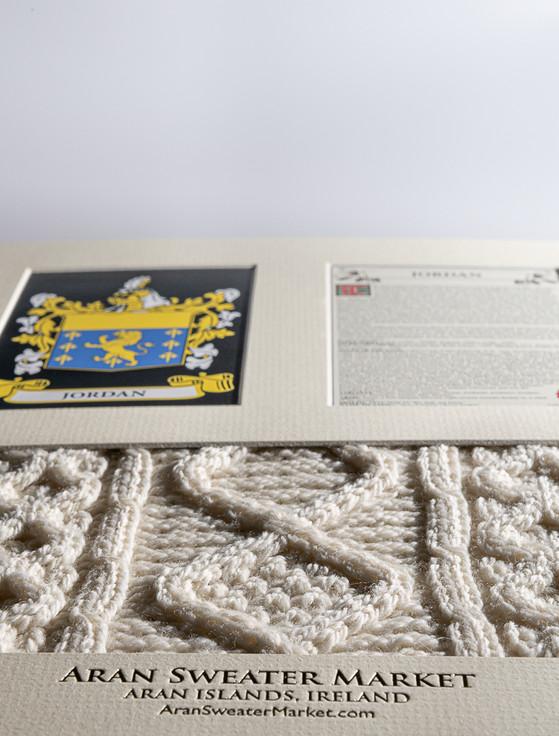 Aran Cashmere Jordan Clan Aran & History Display
