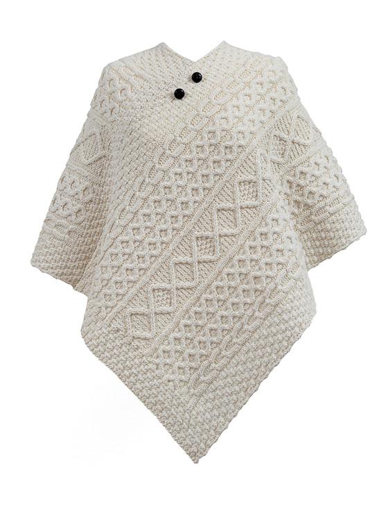 aran cashmere Jordan Clan Aran Poncho