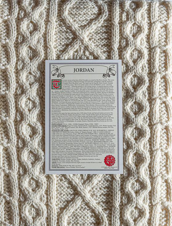 Aran Cashmere Jordan Clan Aran Throw