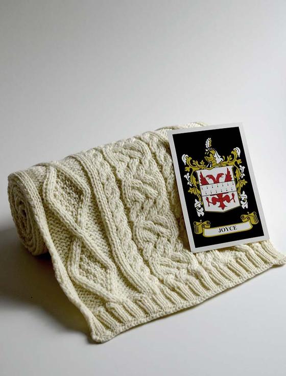 aran cashmere Joyce Clan Scarf