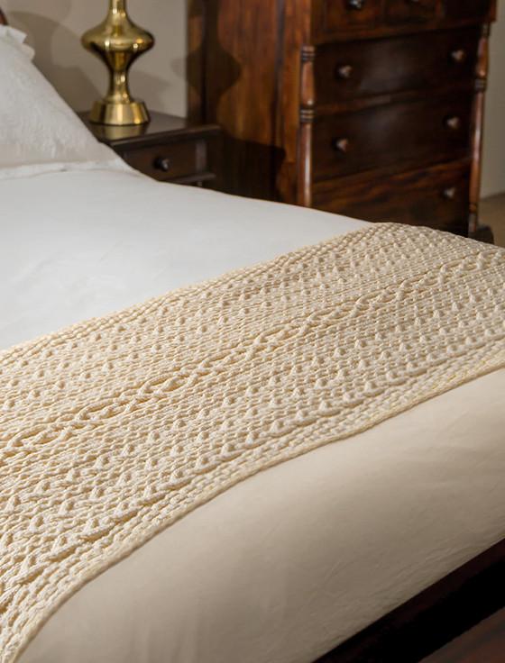 aran cashmere Kane Clan Aran Bed Runner