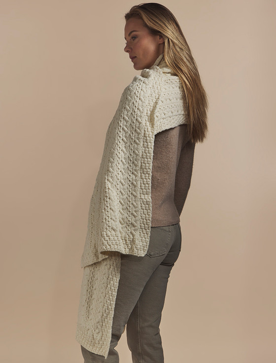 Aran Cashmere Kane Clan Aran Wrap