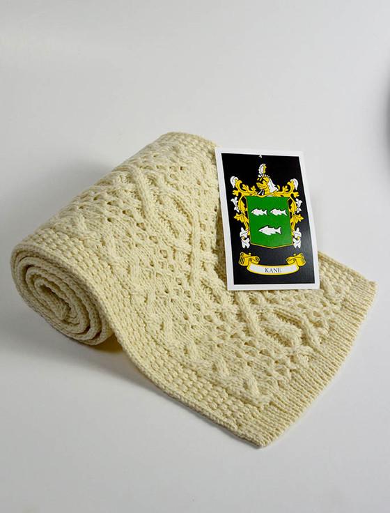 aran cashmere Kane Clan Scarf