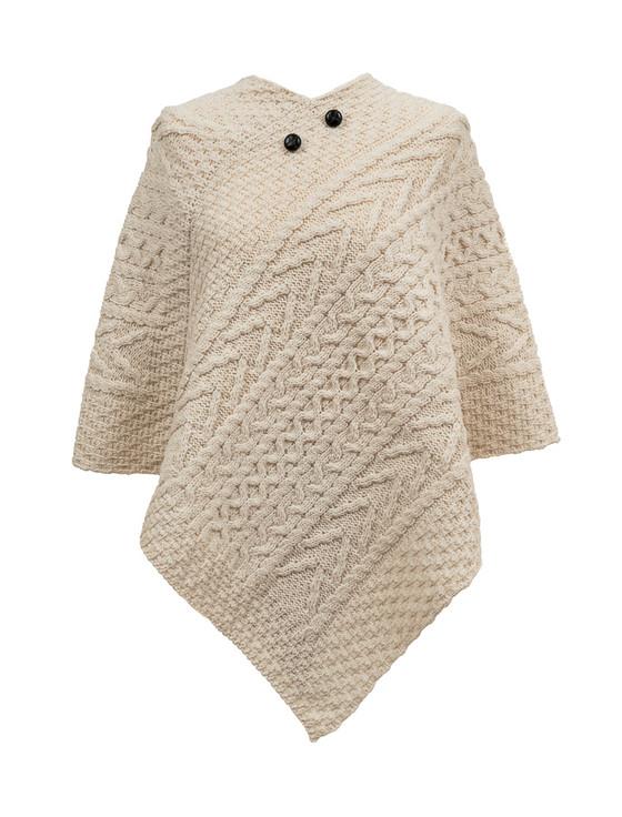 aran cashmere Kavanagh Clan Aran Poncho