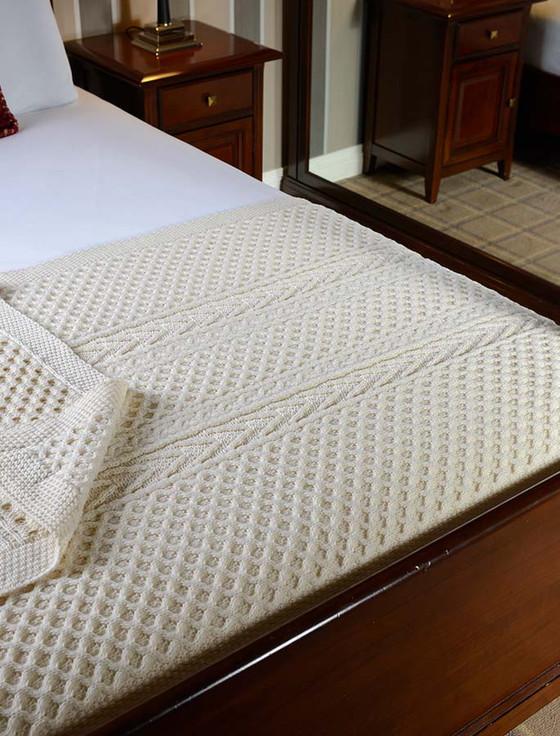 aran cashmere Kavanagh Clan Aran Throw