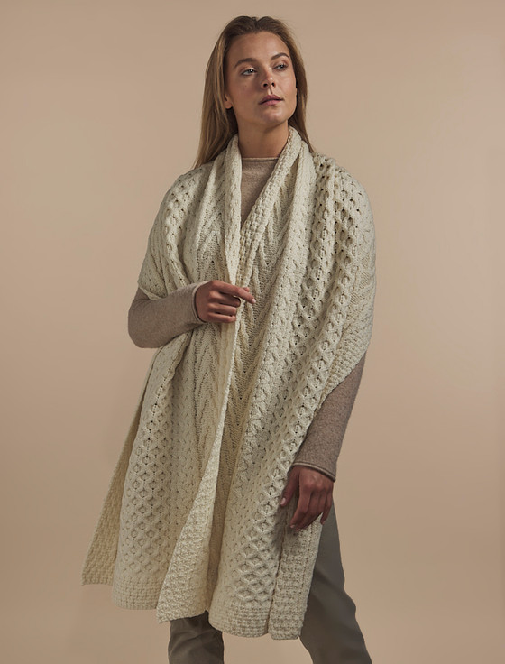 Aran Cashmere Kavanagh Clan Aran Wrap