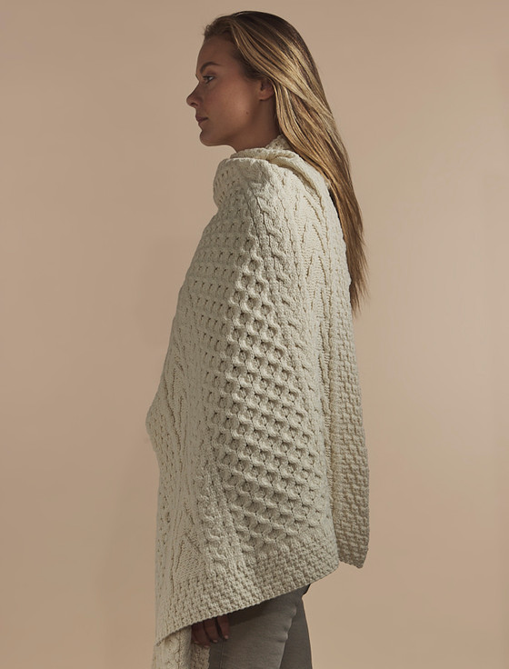 aran cashmere Kavanagh Clan Aran Wrap