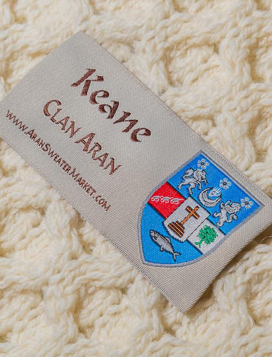 Aran Cashmere Keane Clan Aran Poncho