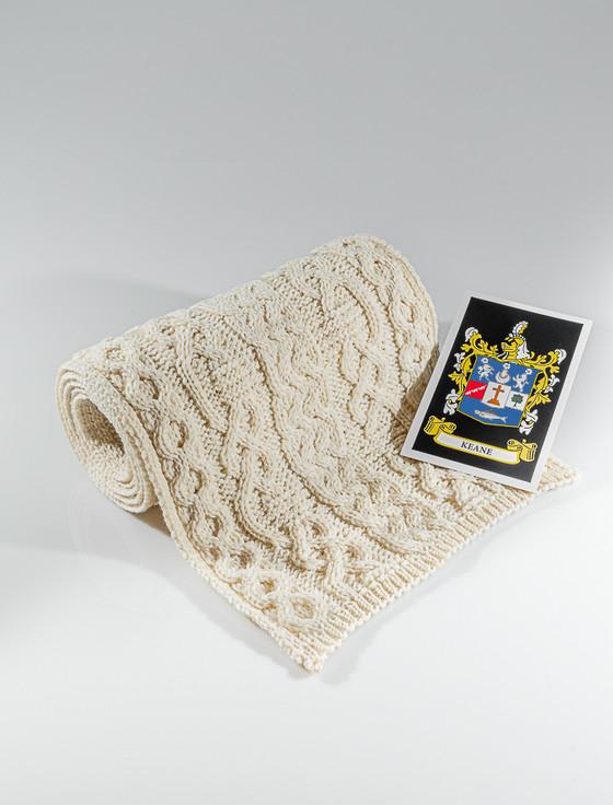 aran cashmere Keane Clan Scarf