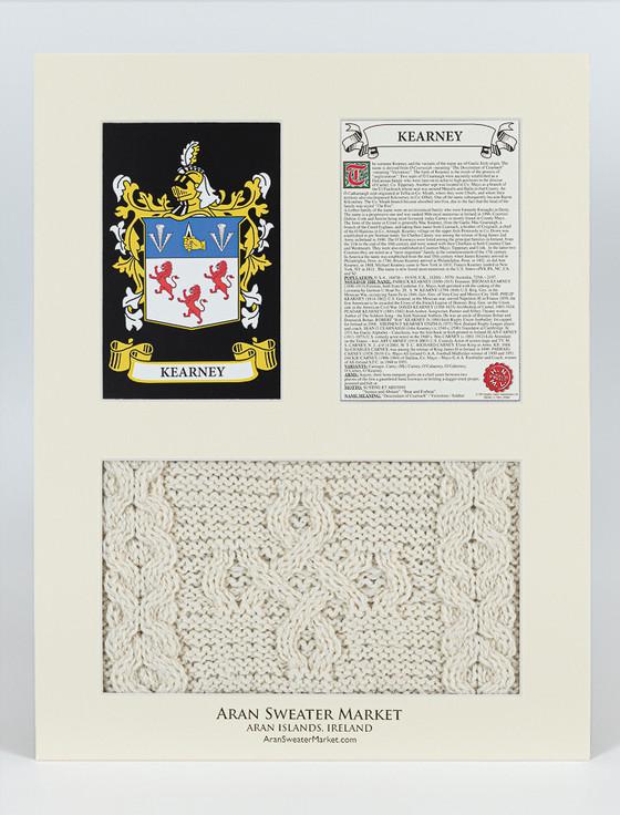 Aran Cashmere Kearney Clan Aran & History Display