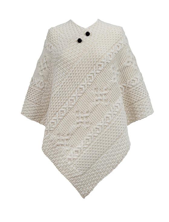aran cashmere Kearney Clan Aran Poncho