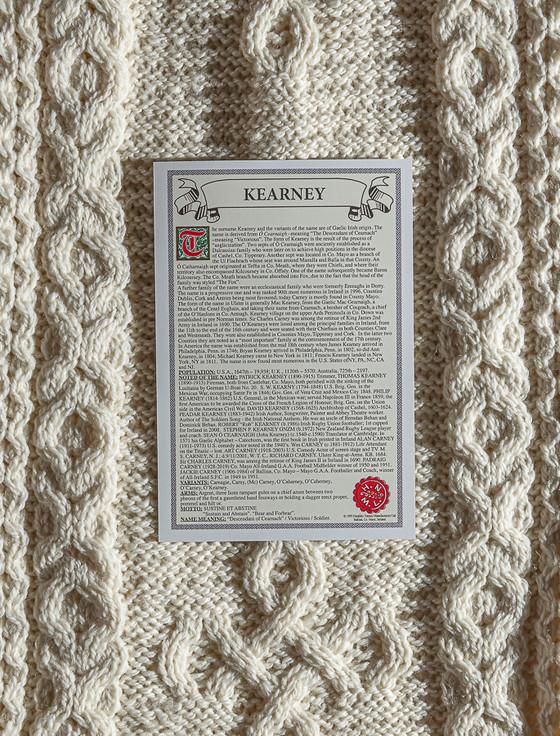 Aran Cashmere Kearney Clan Scarf