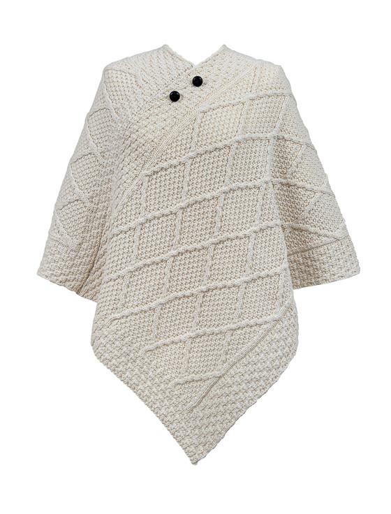 aran cashmere Keating Clan Aran Poncho