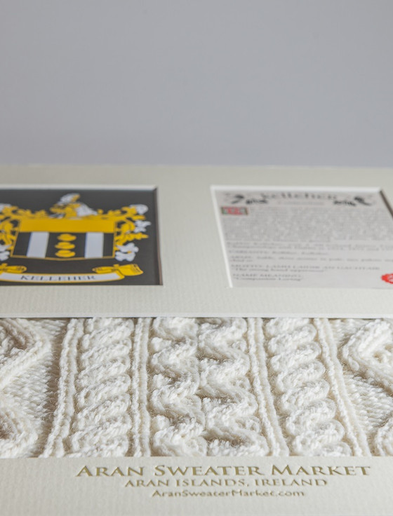 Aran Cashmere Kelleher Clan Aran & History Display