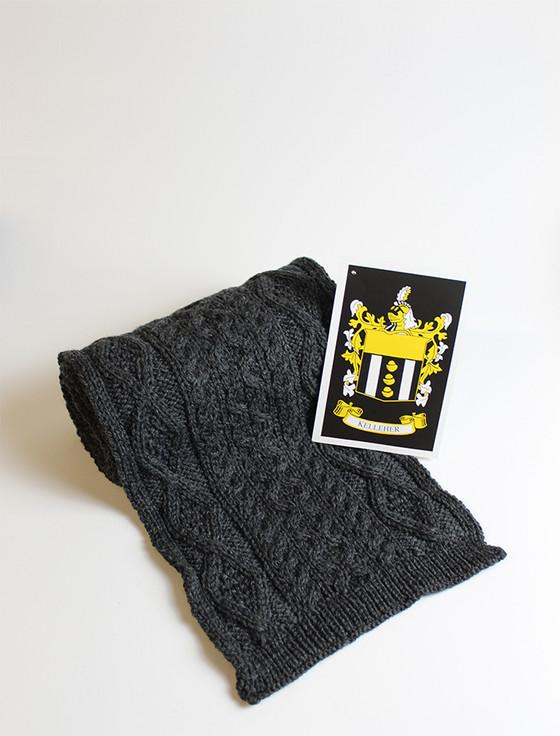 Aran Cashmere Kelleher Clan Scarf