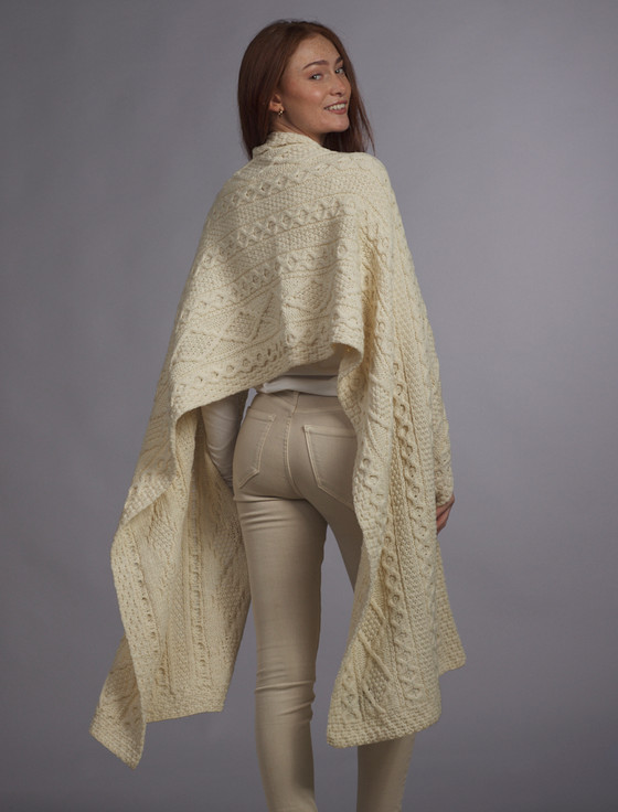 Aran Cashmere Kelly Clan Aran Wrap