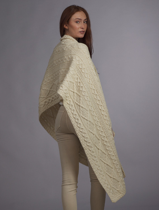 Aran Cashmere Kelly Clan Aran Wrap