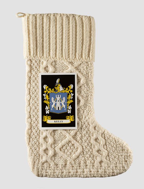 Aran Cashmere Kelly Clan Christmas Stocking