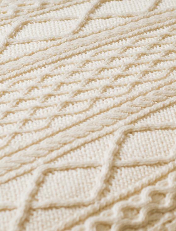 Aran Cashmere Kennedy Clan Aran Bed Runner