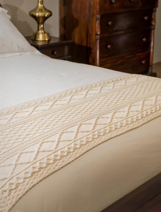 aran cashmere Kennedy Clan Aran Bed Runner