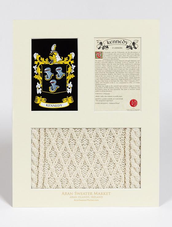 Aran Cashmere Kennedy Clan Aran & History Display