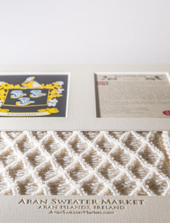Aran Cashmere Kennedy Clan Aran & History Display