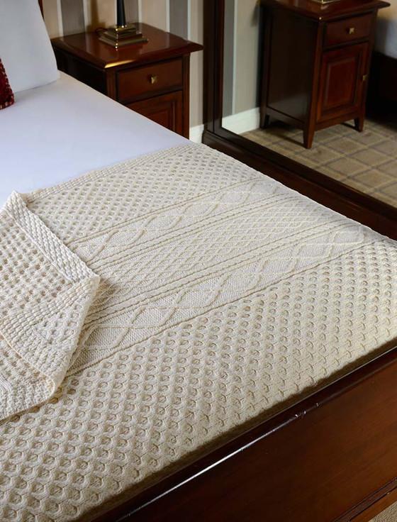 aran cashmere Kennedy Clan Aran Throw