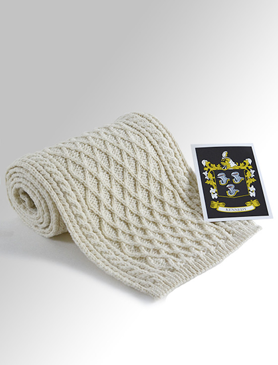 aran cashmere Kennedy Clan Scarf