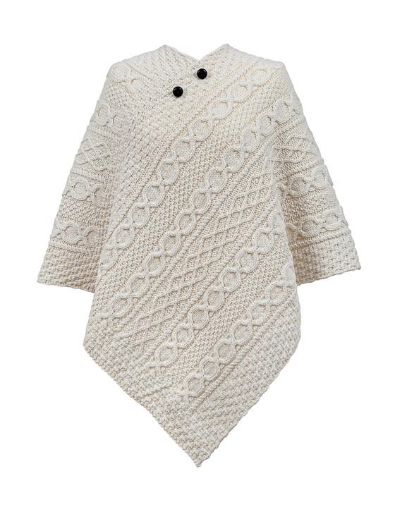 aran cashmere Kenny Clan Aran Poncho