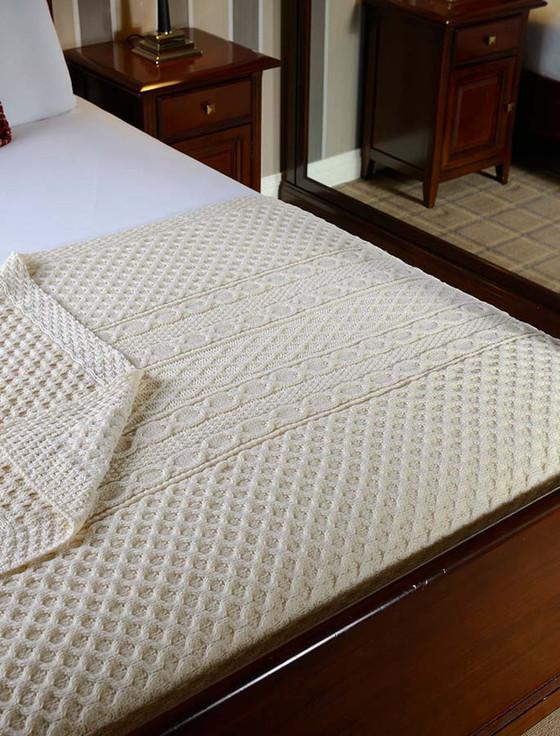 aran cashmere Kenny Clan Aran Throw